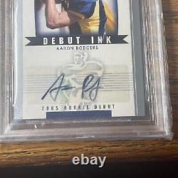 2005 UD Rookie Debut Ink Aaron Rodgers Autograph SP BGS 8.5 Auto 10