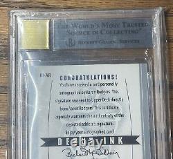 2005 UD Rookie Debut Ink Aaron Rodgers Autograph SP BGS 8.5 Auto 10
