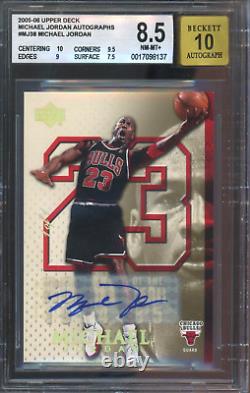 2005 Upper Deck Michael Jordan True 1/1 BGS 8.5 Auto 10 Bold Blue Autograph