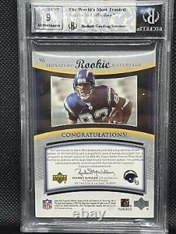 2005 Vincent Jackson Exquisite Collection Signature Materials Auto RC BGS 8.5/9