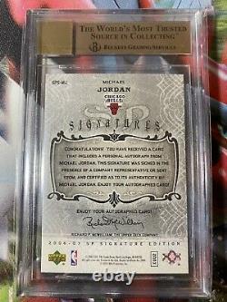 2006-07 Sp Signature Michael Jordan Auto Autograph Bgs 9.5/10 Gem Mint