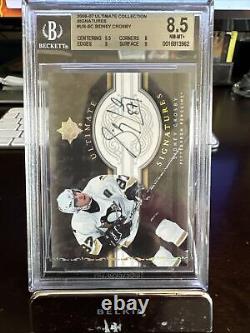 2006-07 UD Ultimate Collection Signatures Sidney Crosby Auto BGS 8.5