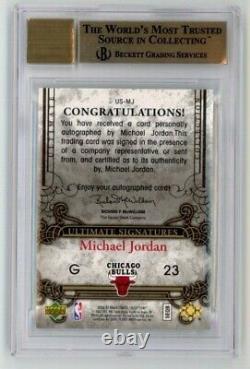 2006-07 Ultimate Collection MICHAEL JORDAN Signatures Auto Autograph BGS 9.5/10