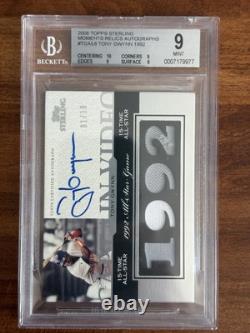 2006 Topps Sterling Tony Gwynn Moments Relics Autographs /10 BGS 9 10 Auto