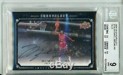 2007-08 Chronology Michael Jordan Auto Autograph Dunk BGS 9 10 #/99.5 Away 9.5