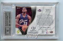 2007-08 Exquisite LEBRON JAMES Noble Nameplates PATCH AUTO /25 BGS 8.5 10.5AWAY