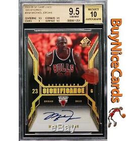 2007-08 Michael Jordan SP Game Used Significance Auto BGS 9.5 / 10 Pop 2
