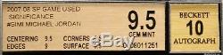2007-08 Michael Jordan SP Game Used Significance Auto BGS 9.5 / 10 Pop 2