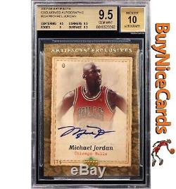 2007-08 Michael Jordan Upper Deck Artifacts Exclusives Auto /5 BGS 9.5 / 10