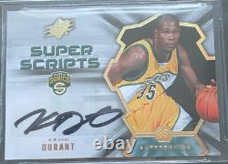2007-08 UD SPX Super Scripts Auto Kevin Durant Rookie RC BGS 8 Graded Card