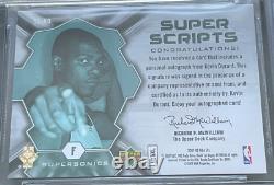2007-08 UD SPX Super Scripts Auto Kevin Durant Rookie RC BGS 8 Graded Card