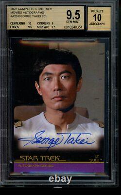 2007 Star Trek Movies Autograph Case SP George Takei Limited Auto BGS 9.5/10