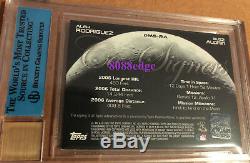 2007 Topps Moon Shots Dual Auto Alex Rodriguez + Buzz Aldrin -autograph Bas/bgs