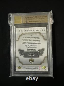 2007 Upper Deck SPX Kevin Durant Auto Endorsements RC BGS 9.5 Autograph Rookie
