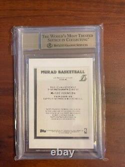 2008-09 MAGIC Johnson Topps T51 Murad Auto BGS 9.5/10 Lakers Autograph Great Sub