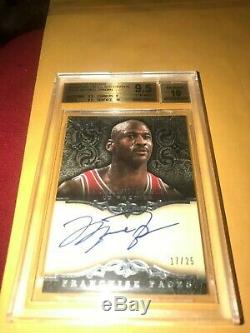 2008-09 Ud Premier Franchise Faces Autographs Michael Jordan /25 Bgs 9.5 Auto 10