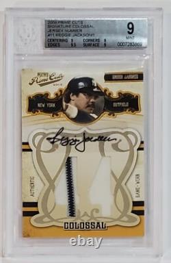 2008 Prime Cuts Signature REGGIE JACKSON /1 BGS 9 10 Auto Autograph Colossal Jsy