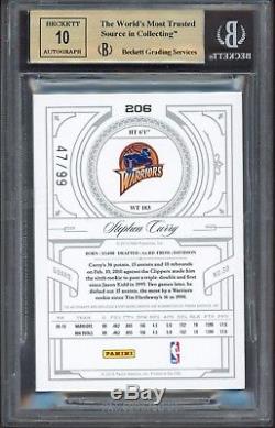 2009-10 National Treasures Stephen Curry RC Patch AUTO /99 BGS 9.5 with (2) 10's