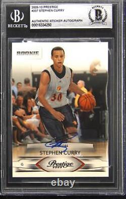 2009-10 Prestige #207 Stephen Curry Rookie Autograph Auto BGS Authentic