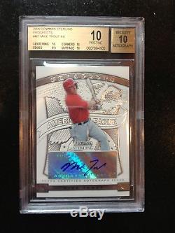 2009 Bowman Sterling Prospects Mike Trout AUTO BGS 10 RC SUPER RARE $$$ HISTORY