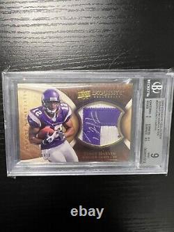 2009 Exquisite Collection /10 Percy Harvin BGS 9 MINT RPA Rookie Patch Auto RARE