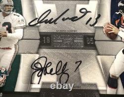 2009 Nat Treasures Quad Auto Dan Marino, John Elway, Allen, Largent /5 BGS 9