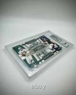 2009 Nat Treasures Quad Auto Dan Marino, John Elway, Allen, Largent /5 BGS 9