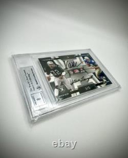 2009 Nat Treasures Quad Auto Dan Marino, John Elway, Allen, Largent /5 BGS 9