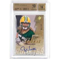 2009 SPx #132 Clay Matthews RC auto Packers rookie autograph /299 BGS 10 Pop 2