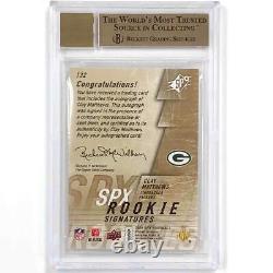 2009 SPx #132 Clay Matthews RC auto Packers rookie autograph /299 BGS 10 Pop 2