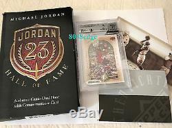 2009 Upper Deck Hall Of Fame Auto+game Floor Michael Jordan -bgs Autograph 10