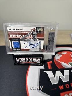 2010-11 KEVIN DURANT NATIONAL TREASURES BIOGRAPHY AUTO Patch 5/5 BGS 9
