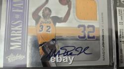 2010-11 Magic Johnson Auto Absolute Memorabilia Marks Of Fame #6/10 Bgs 8.5/10