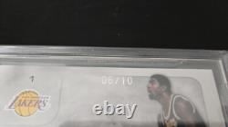 2010-11 Magic Johnson Auto Absolute Memorabilia Marks Of Fame #6/10 Bgs 8.5/10