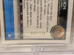 2010 Bowman Chrome Draft BLUE 1st AUTO Christian Yelich BGS 9.5/10 BREWERS