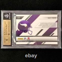 2010 Certified Brett Favre autograph patch Shirt Off My Back /4 BGS 9.5 10 Auto