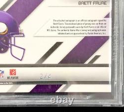 2010 Certified Brett Favre autograph patch Shirt Off My Back /4 BGS 9.5 10 Auto