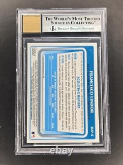 2011 Bowman Chrome Draft Francisco Lindor 1st Prospect Autograph BGS 9 AUTO 10