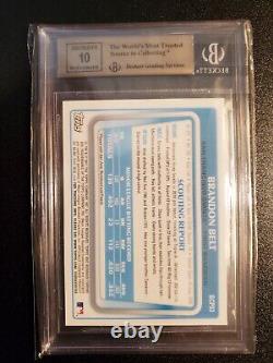 2011 Bowman Chrome Prospect Brandon Belt Autograph RC BGS 9.5 with 10 Auto