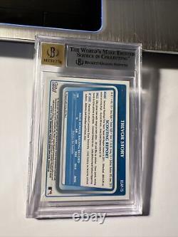 2011 Bowman Chrome Trevor Story /150 Blue Refractor AUTO Autograph RC BGS 9 Mint