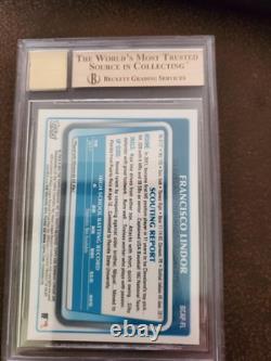 2011 Bowman Draft Chrome Francisco Lindor autograph BGS 9.5 auto grade 10