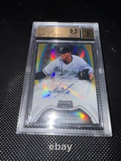 2011 Bowman Sterling Prospect Gold Autograph Jose Fernandez BGS 9.5 9 Auto 37/50
