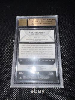 2011 Bowman Sterling Prospect Gold Autograph Jose Fernandez BGS 9.5 9 Auto 37/50