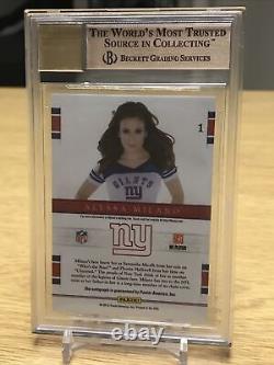 2011 National Treasures #1 Alyssa Milano AUTO BGS 10 PRISTINE Fans Of The Game