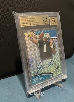 2011 Topps Finest Rookie Mosaic Autograph Cam Newton RC Auto /10 Bgs 9.5 Gem