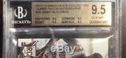 2012-13 Immaculate Jimmy Butler RC Rookie Auto Autograph Patch RPA 44/75 BGS 9.5