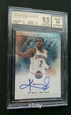 2012-13 Kyrie Irving Panini Past & Present Rookie Rc Auto Sp Insert! Bgs 9.5/10