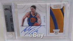 2012-13 National Treasures Klay Thompson RC Auto Patch #166/199 BGS 9 Mint