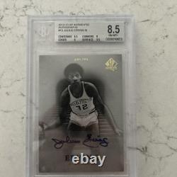 2012-13 SP Authentic Julius Erving Minutemen Autograph Auto 9 BGS 8.5