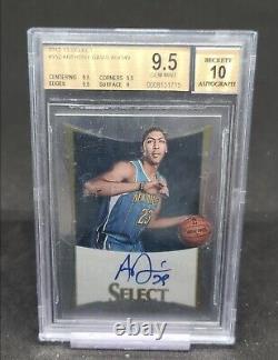 2012-13 Select Rookie Autograph Anthony Davis RC Auto /149 BGS 9.5